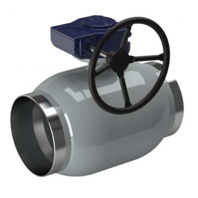 Шаровой кран NAVAL нержавеющий сварка DN 250, PN 25 с редуктором