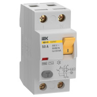 Выключатель дифференциальный (УЗО) IEK KARAT ВД3-63 2P 50А 30мА 6кА тип AC