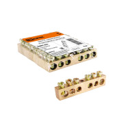 Шина TDM ELECTRIC "N" нулевая 6х9мм 6/1 (6 групп/крепеж по центру)