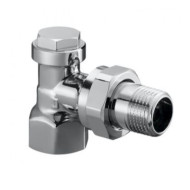 Вентиль Oventrop Combi C на обратную линию, угловой, DN-15, 1/2", 1/2", ВН, хромированный