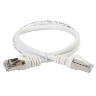Коммутационный шнур ITK кат.6A S/FTP 0,5м st. 50мкд бел.
