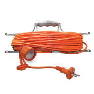 Удлинитель-шнур на рамке 1х30м без заземл. 6А IP44 УШ-6 ПВС 2х0.75 UNIVersal 9632018