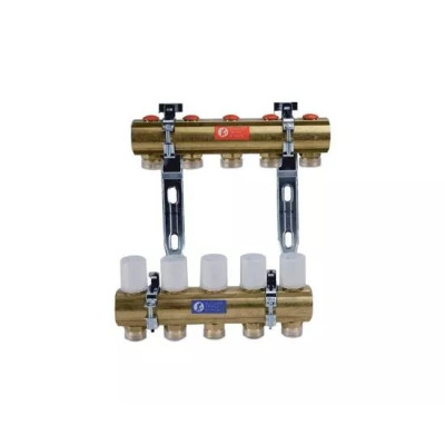 Группа коллекторная латунь клап терм 1" м/м 7в 3/4" ЕК н/р Giacomini R553EY007