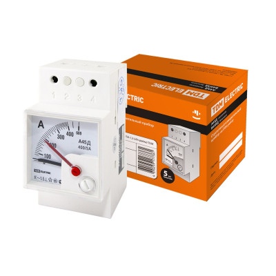 Амперметр TDM А45Д 400/5А-1,5 (DIN-рейка)