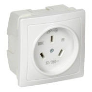 Силовой разъем IEK 32А СП РПпл11-01-Ст разборная для плиты с заземлением белый