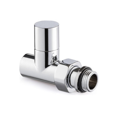 Вентиль SR Rubinetterie прямой серия "Tondera Light", ручной 1/2", цвет хром