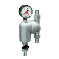 Фильтр FAR 300 мкм с манометром Max: 95 °C 25 бар поворотное соединение 1/2" НР