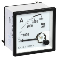 Амперметр IEK Э47 96х96мм 3000/5А кл. точн. 1.5 IPA20-6-3000-E