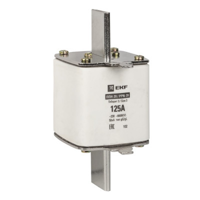 Вставка плавкая EKF PROxima ППН-39 630/125А габарит 3