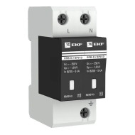 Ограничитель импульсных напряжений EKF ОПВ-D/2P In 5кА 230В (с сигнализацией) (opv-d2)