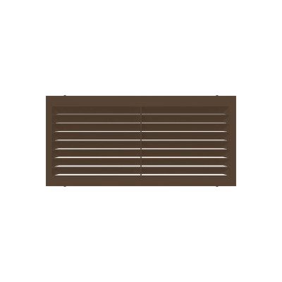 Решетка односекционная ERA 1708C, коричневая