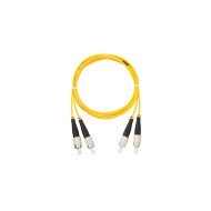Шнур NIKOMAX волоконно-оптический, соединительный, одномодовый 9/125мкм, стандарта OS2, FC/UPC-FC/UPC, двойной, полимерный материал нг(A)-HF, 2мм, желтый, 1м