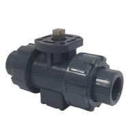 Двухходовой шаровой кран полипропиленовый TECHNO 3025T-PP