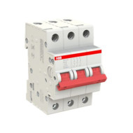 Рубильник ABB 3-полюсный, рычаг красный SHD203/32