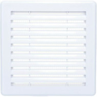 Решетка вентиляционная разъемная с моск.сеткой, накл.жалюзи SANTREK AIR Э1818Р (180х180)