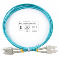 Оптический патч-корд SC-SC Cabeus FOP-50-SC-SC-1 50/125 (ОМ3) 1.5 метра