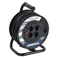 Удлинитель на катушке GENERICA 4х30м 2P+PE 16А УК30 с термозащитой 3х1.5кв.мм
