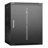 Шкаф телекоммуникационный настенный 19" 15U Cabeus SH-05F-15U60/35m-R-BK