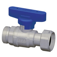 Шаровой кран FAR хромир. 3/4' НР-накидн.гайка бабочка синий