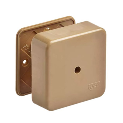 Коробка универсальная для кабель-каналов Ruvinil 80х80х25 коричневый IP40