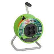 Удлинитель на катушке Эра 4х30м без заземления RP-4-2x1.0-30m ПВС 2х1