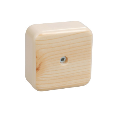 Коробка распаячная КМ41206-04 для открытой проводки 50х50х20 мм сосна (4 клеммы 3мм2) IEK UKO10-050-050-020-K34