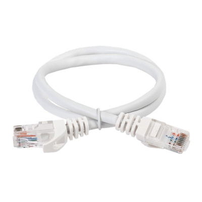 Коммутационный шнур ITK кат. 6 UTP PVC 1м белый