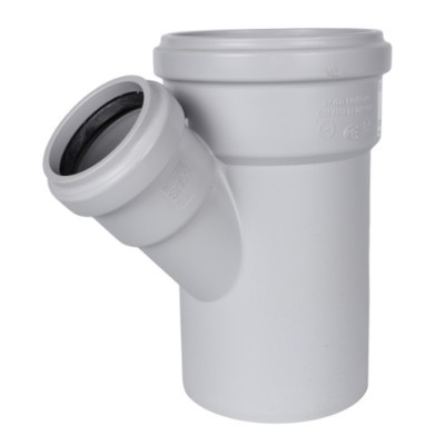 STOUT Тройник канализационный бесшумный d 110x58/45 RG00921GB86K0J
