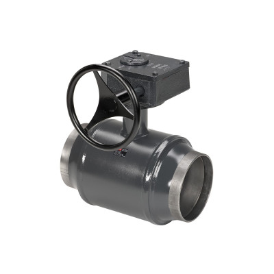 Шаровой кран Ридан JiP-R Premium WW под приварку без редуктора со стандартным проходом, фланцем под электропривод, Ду 80