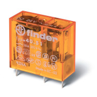 Реле миниатюрное Finder универсальное электромеханич. монтаж на печатную плату или в розетку выводы с шагом 5мм 1CO 10А AgNi 12В DC RTII