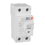 Выключатель дифференциального тока (УЗО) КЭАЗ OptiDin DM63-2125-AC-4,5-УХЛ4 без защиты от сверхтоков 2П 25А 10мА AС 4,5кА