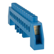 Шина нулевая в комбинированной изоляции КЭАЗ OptiKit BB-F-N-DIN-10-8х12-синий