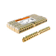 Шина TDM ELECTRIC "N" нулевая 6х9мм 16/1 (16 групп/крепеж по центру)