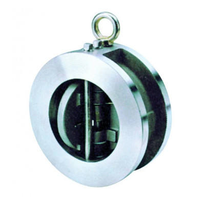 Клапан обратный двустворчатый GENEBRE 2402 16 DN200 PN25, корпус - CF8M, пластины - CF8М, уплотнение – Viton (FKM), М/Ф