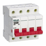 Выключатель-разъединитель Dekraft 4п 100А ВН-102