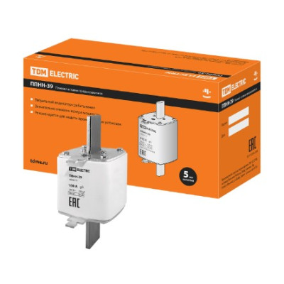 Плавкая вставка предохранителя TDM ППНН-39 габ.3, 160А