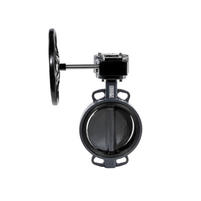 Дисковый затвор чугунный Ридан ЗДМ DN = 100–300 мм с ручным редукторным приводом, уплотнение — EPDM; Ду350