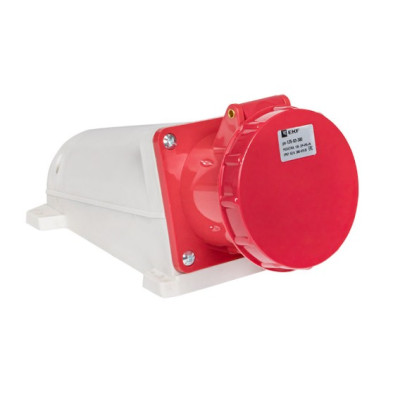 Розетка кабельная EKF PROxima силовая стационарная наружная 135 3Р+РЕ+N 63А 380В IP67