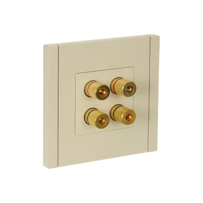 FORTE&PIANO Аудиорозетка 4-местная FP439 ваниль IEK