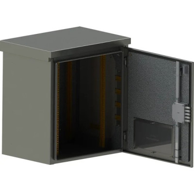 Телекоммуникационный шкаф TLK TWK Lite, IP55, Ш821хВ882хГ566 мм, цвет серый, муар, RAL 7035.