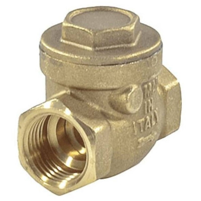 Клапан обратный латунь поворотный Icma 51 Ду20 Ру10 м/м д/мет