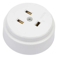 Силовой разъем IEK 32А ОП РПпл10-01-Ст разборная для плиты с заземлением белая