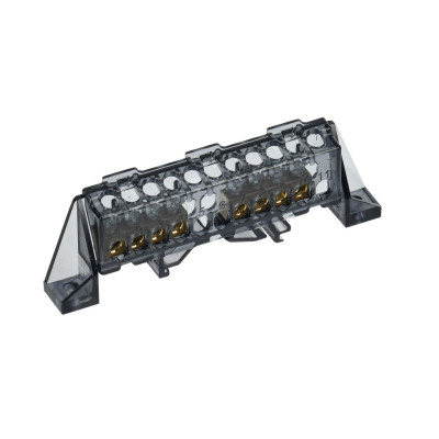 Шина IEK TEKFOR N "ноль" в комбинированном DIN-изоляторе "Стойка" 6х9-(4+4)-Ч