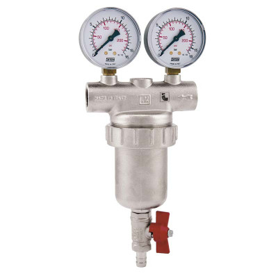 Фильтр промывной ITAP ВВ 3/4" 300 мкм с 2 манометрами Itap