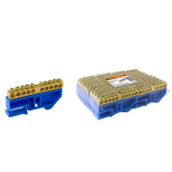 Шина TDM ELECTRIC "N" нулевая с изолятором на DIN-рейку 6х9мм стойка большая 10 групп