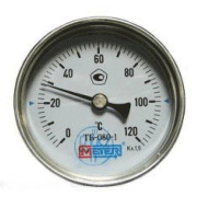 Термометр биметалл ТБ80 120С Дк80 L=60 G1/2" осев Метер