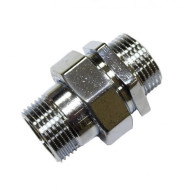 Американка 1/2"-1/2", General Fittings 2700, резьба-резьба, нар., латунь никелированная