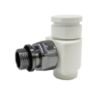 Вентиль запорный SR Rubinetterie угловой серия "Prestige & Minimal" 1/2", цвет белый