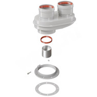 Адаптер WAAG 60/100-80 раструб-труба алюминий